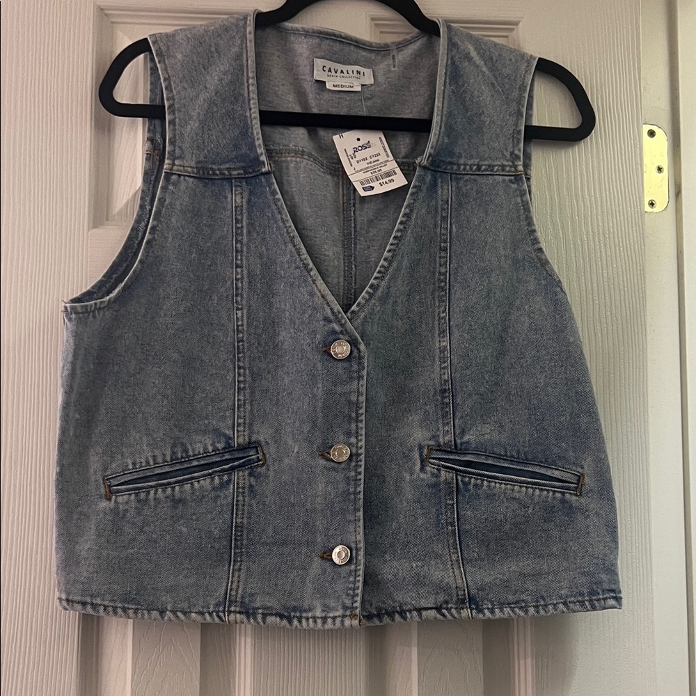 Cavalini Light Blue Denim Collection Top
